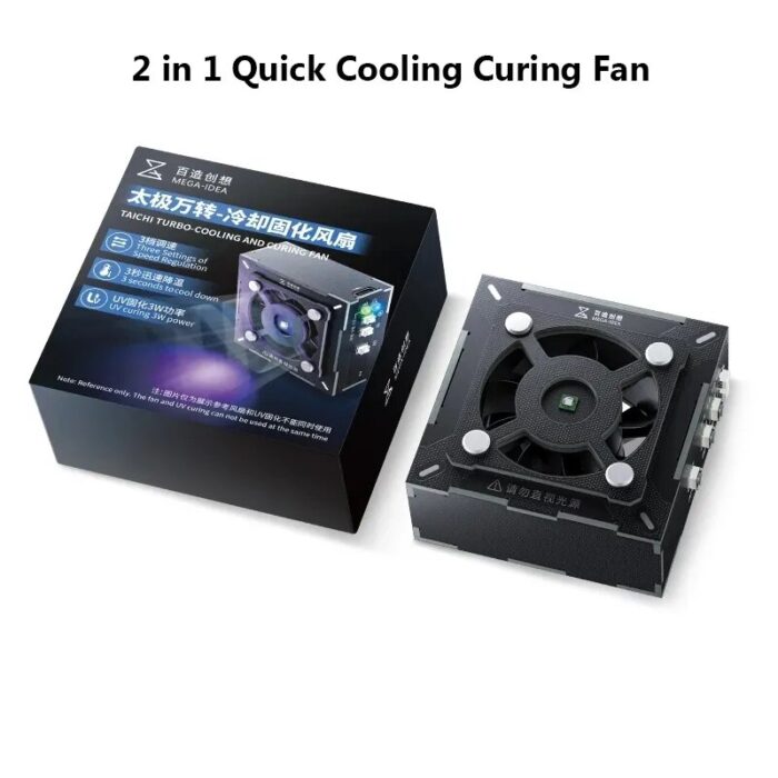QIANLI MEGA-IDEA 2IN1 UV CURING HEAT DISSIPATION SMOKE EXHAUST COOLING CURING FAN - Image 4