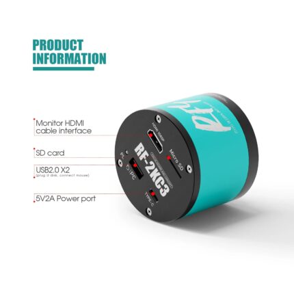 RF4 RF-2KC3 HD 1080P HDMI OUTPUT HIGH-RESOLUTION ADJUSTABLE CAMERA FOR STEREO TRINOCULAR MICROSCOPE - Image 3