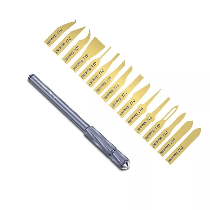 thumbnail image 2 of QianLi Hand Polished Glue Removal Blade Handle – Model 011 – Cell Phone Repair Tool 2 of 3