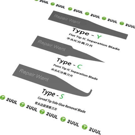 2UUL * Repair Want DA12 YCS 3 in 1 Blades Set for IC Disassemble - Image 3