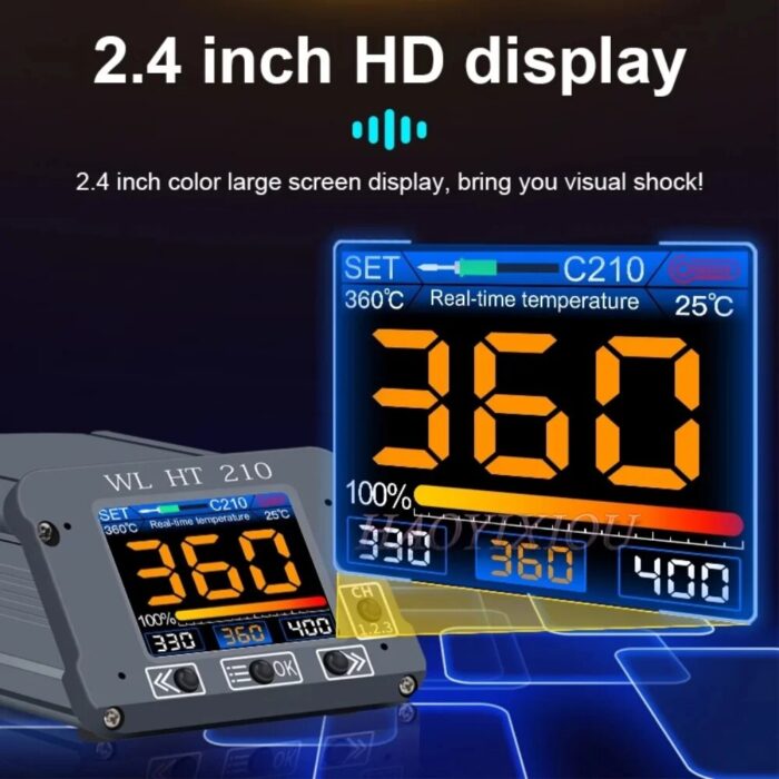 WL HT T210 Soldering Station HD Digital Display for Phone Motherboard Welding - Image 4