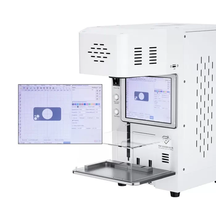 TBK 958F Phone Doctor Mini 20W Laser Machine for iphone 8 to13promax Back Glass Remove Built-in Smoke Exhaust Device for Mobile Repairing - Image 5