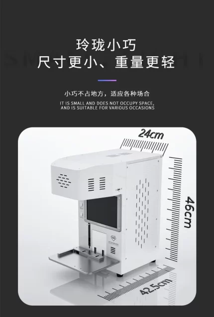 TBK 958F Phone Doctor Mini 20W Laser Machine for iphone 8 to13promax Back Glass Remove Built-in Smoke Exhaust Device for Mobile Repairing - Image 8