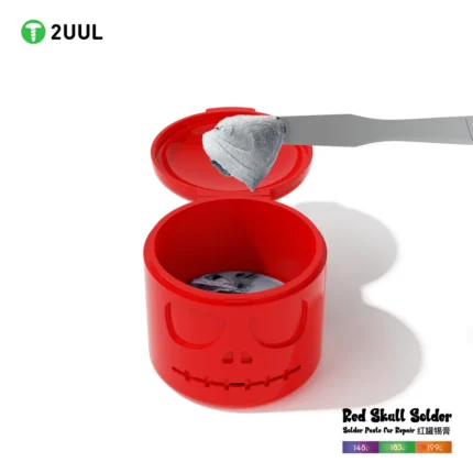 2UUL Red Skull Solder Ppd Paste for Repair (148℃) 50g - Image 3