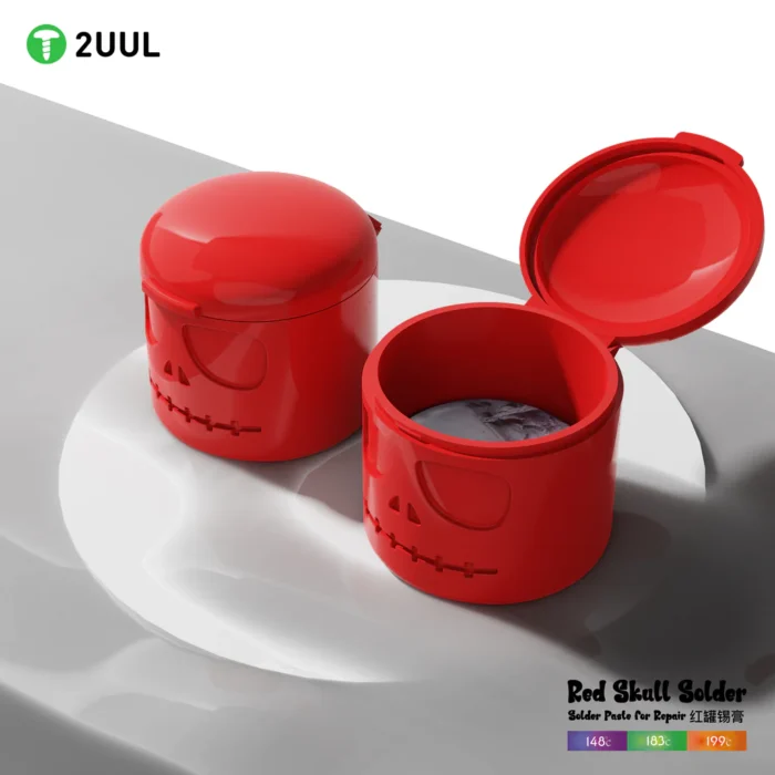 2UUL Red Skull Solder Ppd Paste for Repair (148℃) 50g - Image 4