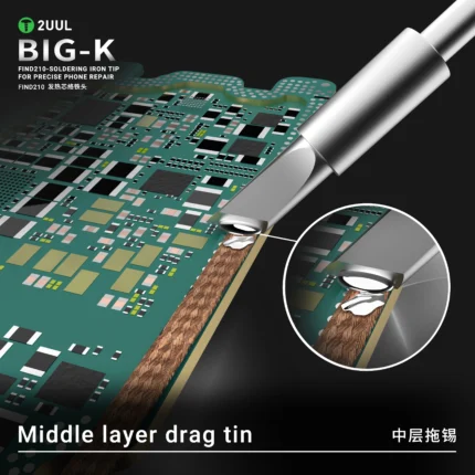 2UUL FD11 Big-K Soldering Iron Tip for C210 Soldering Station (1 Pack) - Image 3