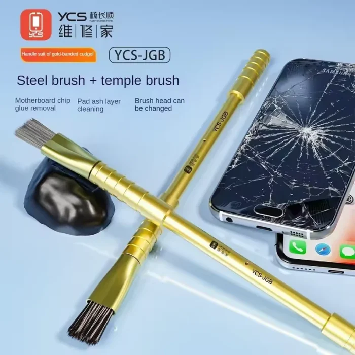 YCS CPU Opner 10in1 Multifunctional IC Glue Remover Blade With Glue Removal Brush - Image 2