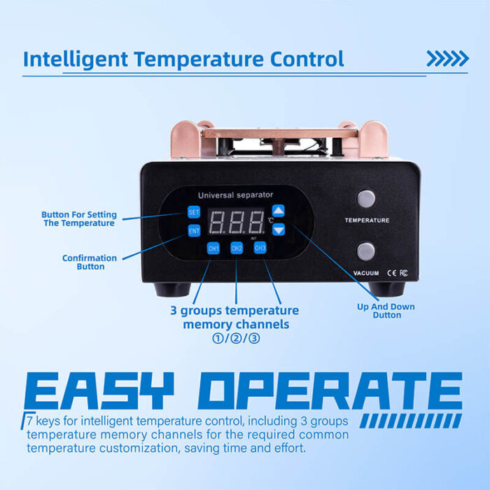FORWARD FW-1082 8 Inches Two-Button Built-in Vacuum Separator with 3 Channels - Image 2