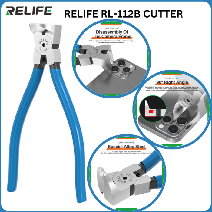 RELIFE RL-112B 90° right angle flat cutting plier/cutter - Image 3