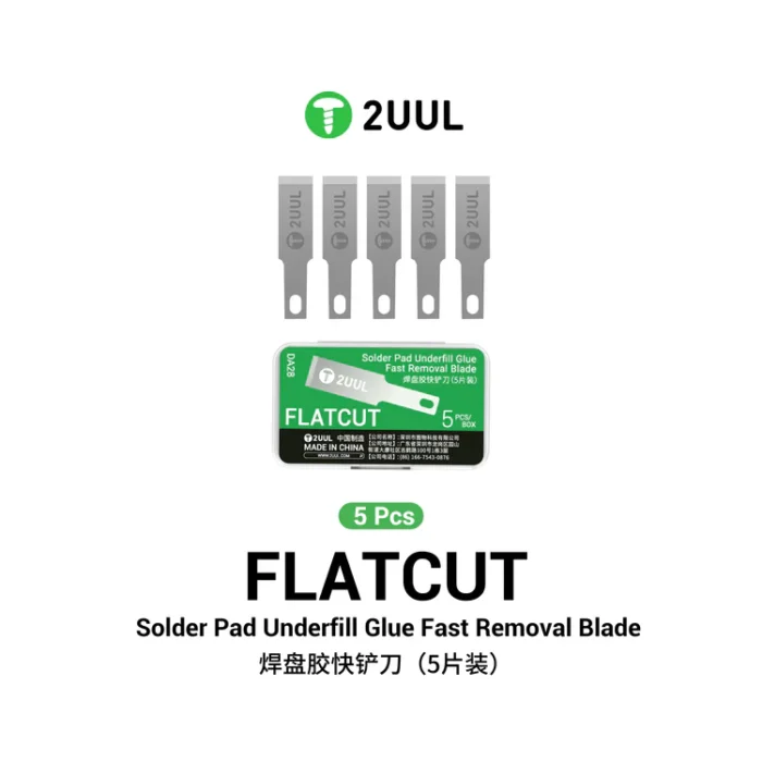 DA28 FlatCut Solder Pad Underfill Glue Fast Removal Blades (5pcs/box) - Image 5