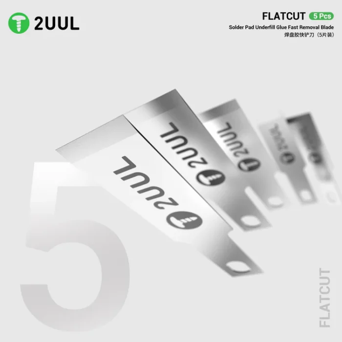 DA28 FlatCut Solder Pad Underfill Glue Fast Removal Blades (5pcs/box) - Image 4