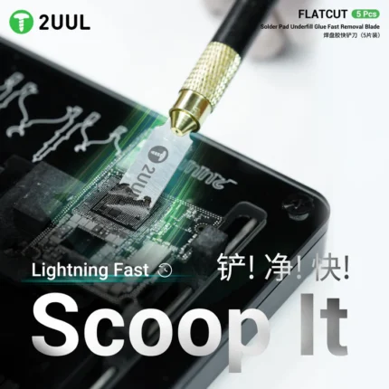 DA28 FlatCut Solder Pad Underfill Glue Fast Removal Blades (5pcs/box)