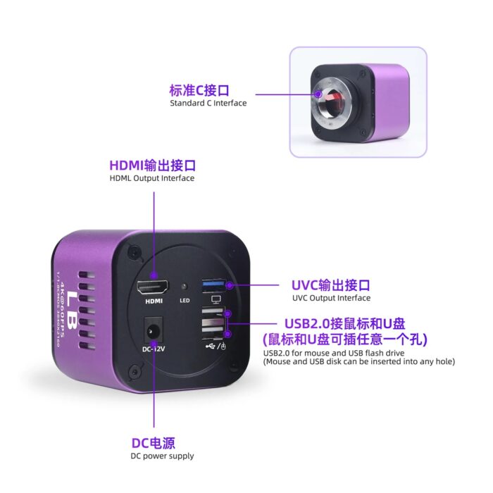 LB TOOL 4K OPTICAL LENS  MICROSCOPE CAMERA - Image 3