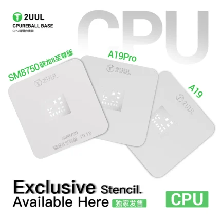 2UUL BH17 CPU REBALL BASE MAGNETIC DUAL SIDED REBALLING STENCIL SET CPUX75 - Image 3