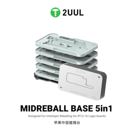 2UUL BH13 MIDREBALL BASE 5 IN 1 FOR IPHONE 12-16PM BOARDS REBALLING - Image 3