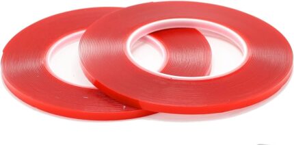RED DOUBLE SIDE TAPE 3MM/5MM/10MM