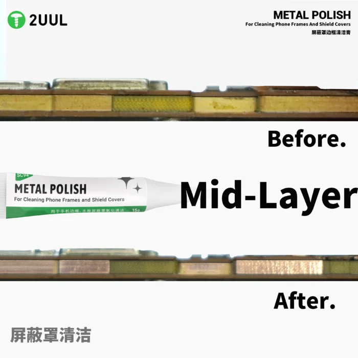 2UUL SC94 METAL POLISH CLEANING PHONE FRAMES & SIIEKD COVERS - Image 4