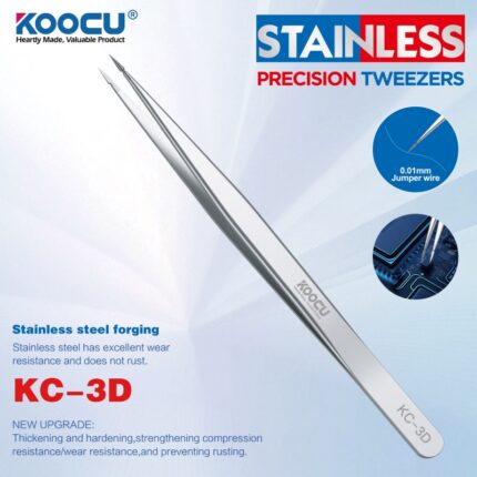 KOOCU KC-3D STAINKESS PRECISION TWEEZRS - Image 2